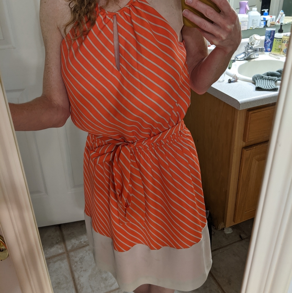 Express Orange Dress